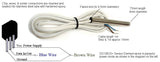 1WT_8SSP_3_RGD_1m_2w: Rugged 1-Wire Temperature sensor with 3in long stainless steel probe and 1m long, 2-wire cable.